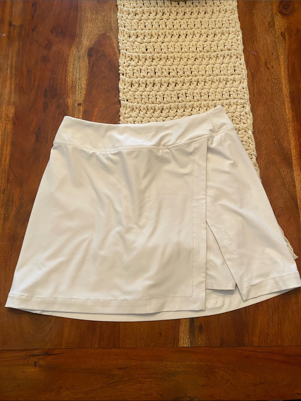 Outdoor Voices White Women's Athletic Skort with Side Overlap